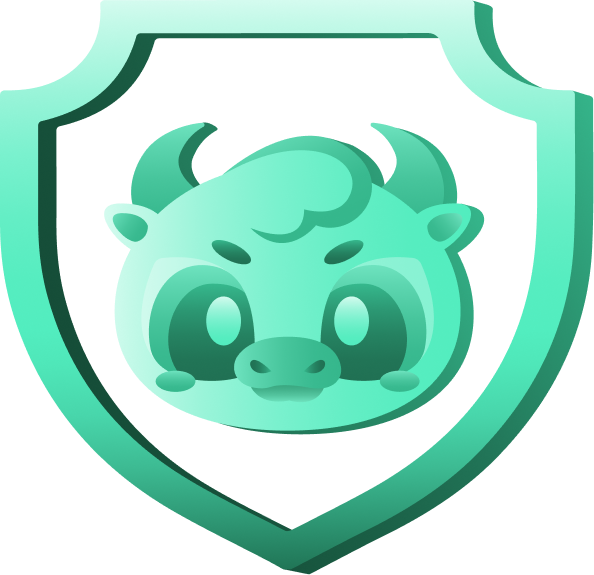 Oxbull's shield image illustrates an investor-friendly refund policy, granting immunity for refunds without questions asked from token generation.